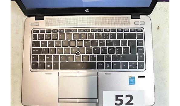 Laptop HP, core i5, Elitebook 840, opnieuw geïnstalleerd, zonder lader